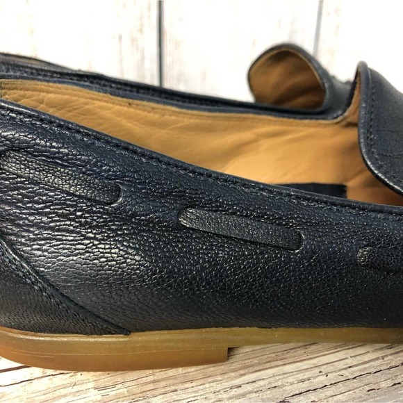 New Salvatore Ferragamo PETER Black Leather Mens Drivers  SALVATORE FERRAGAMO LEATHER MEN\'S SHOES 8 D